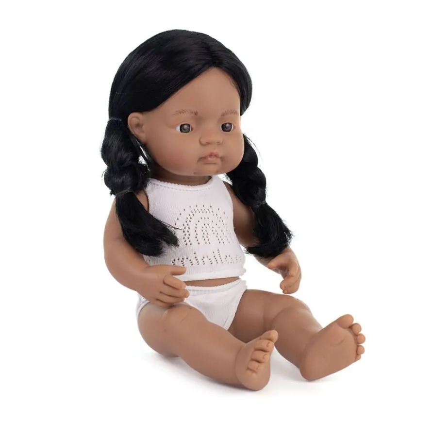POUPEE FILLE NATIVE SUD AMERICAINE 38 CM