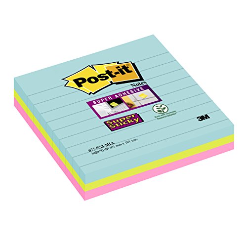 BLOC POST IT 101*101 LIGNE ASST*3  PASTEL