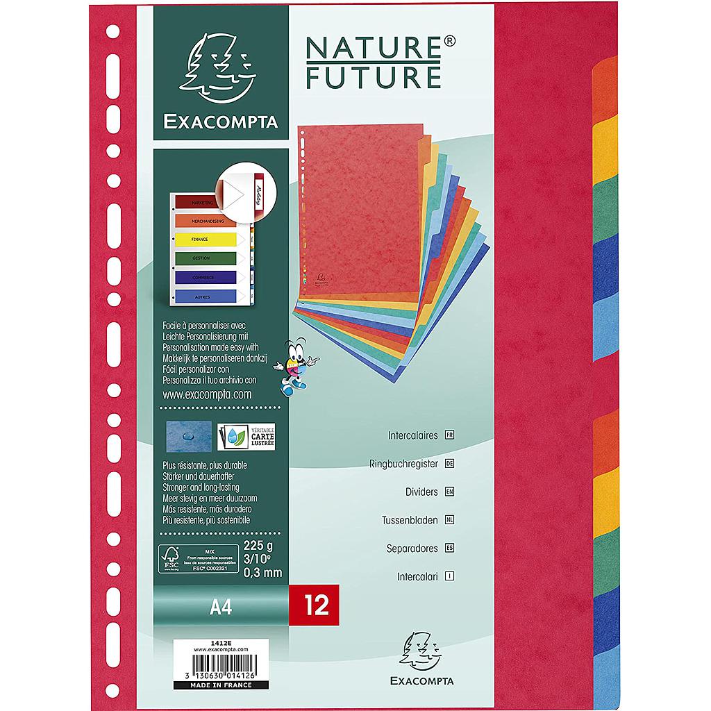 INTER CARTE FORTE A4 12T COULEUR                  