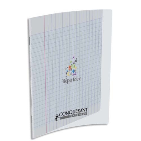 REPERTOIRE PIQ 17*22 96P 5*5 90G COUV PP TRANSP CONQ7