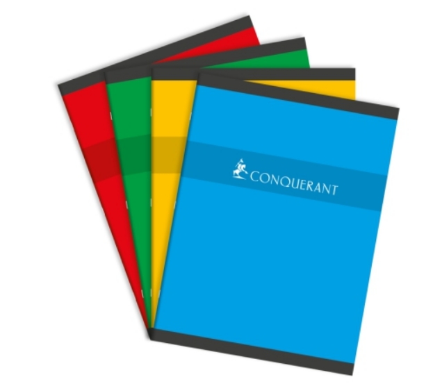 CAHIER 24*32 PIQ 192P SEYES  70G CONQ7