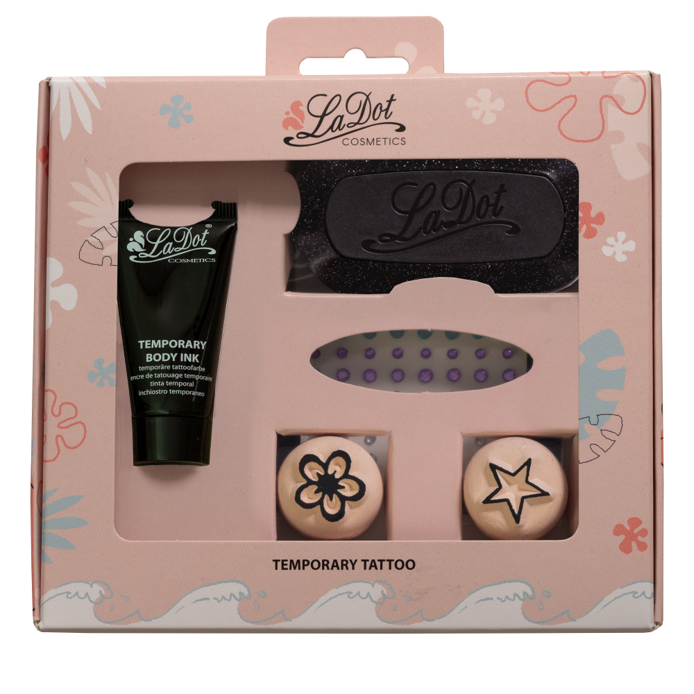 TATOO LADOT KIT SET S TAMPON+ENCRE+STRASS+PIERRE S COLOP