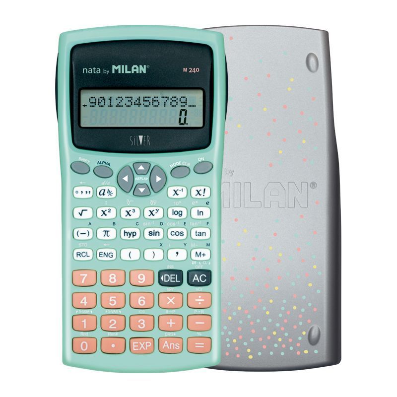 CALCULATRICE SCIENTIFIQUE 240F SILVER MILAN BLISTER
