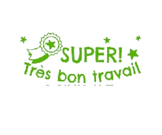 TAMPON NIO SCHOOL &quot;SUPER TRES BON TRAVAIL&quot; COLOP
