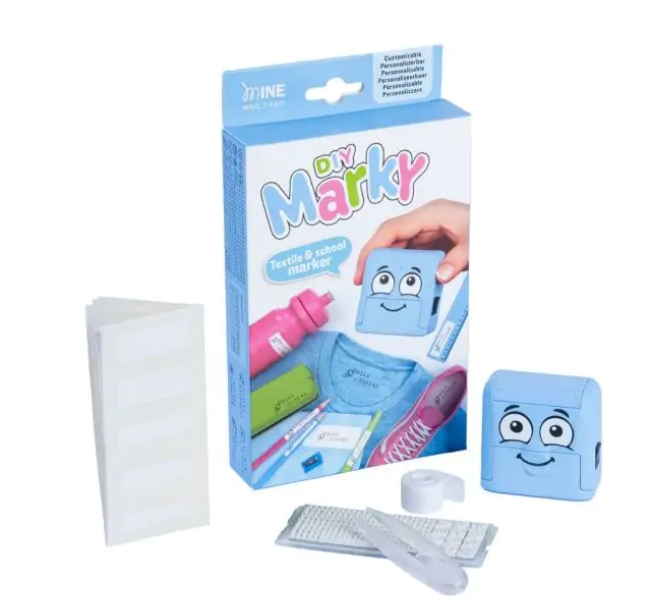 TAMPON MARKY TEXTILE ENFANT BLEU COLOP
