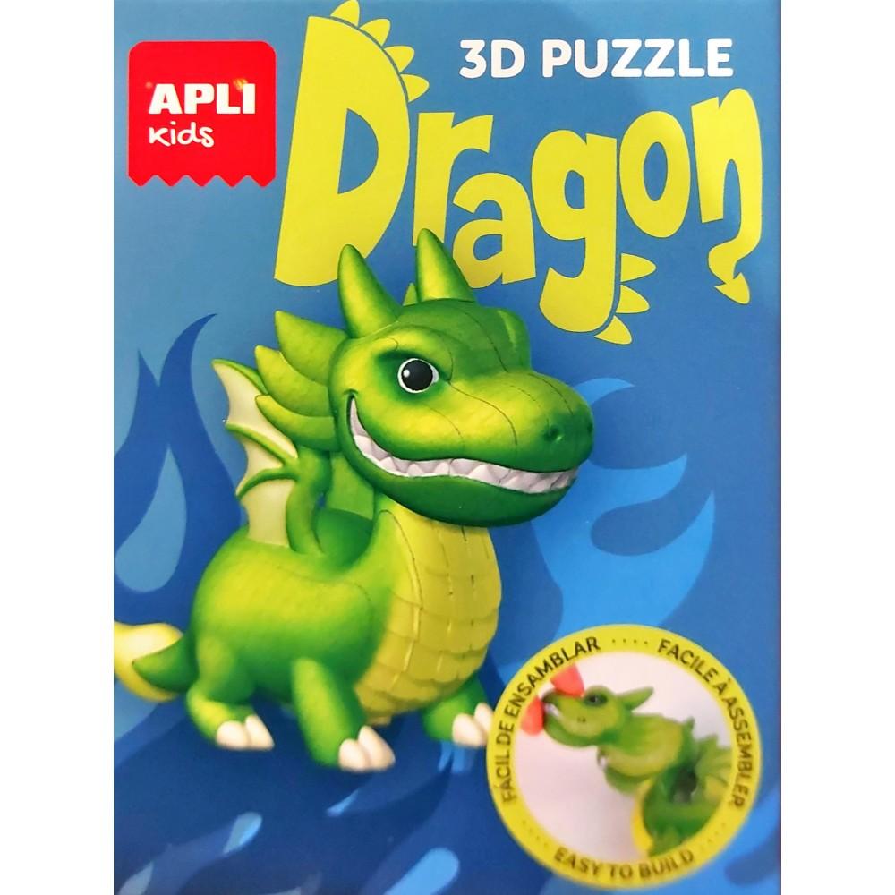 PUZZLES DRAGON 3D VERT