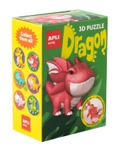 PUZZLES DRAGON 3D ROUGE
