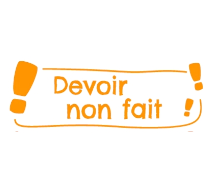 TAMPON NIO SCHOOL &quot;DEVOIR NON FAIT&quot; COLOP