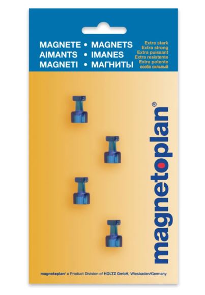 AIMANTS 13MM MAGNETOPLAN BLEU *4                  