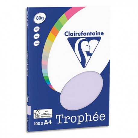 RAM A4 80G LILAS TROPHEE CLAIREFONTAINE           