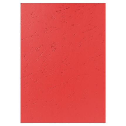 COUV GRAIN CUIR ROUGE A4 240G                     